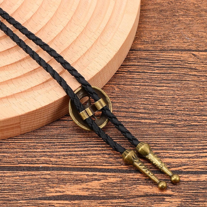 Sansths Bolo Tie for Men Cowboy Tie Native American Retro Western Necklace Cowboy Cowgirl Accessories for Men Women - Image 3
